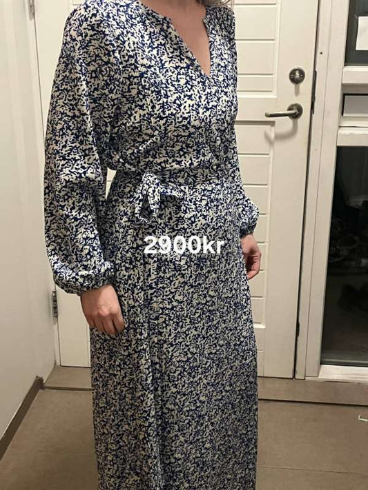 Þ JDY sumarkjóll blár/hvitar