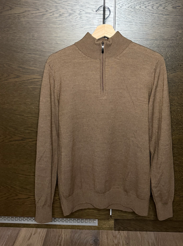 Strand Half Zip peysa Brún - M