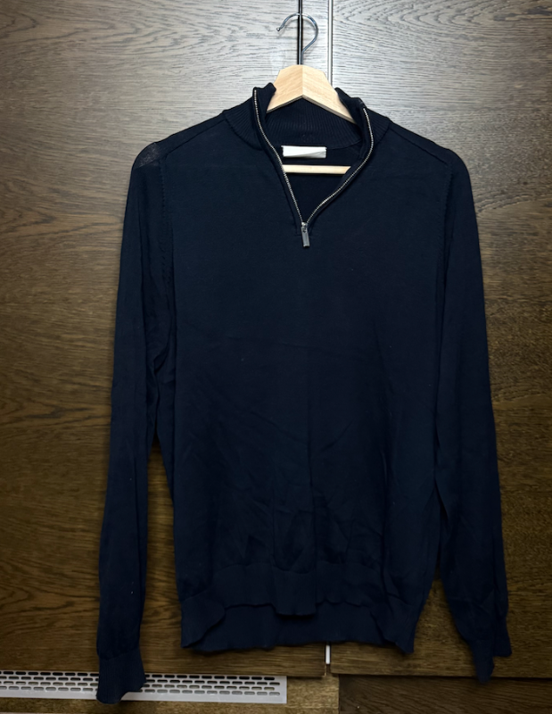 Bruun & Stengade Half zip Blá - M