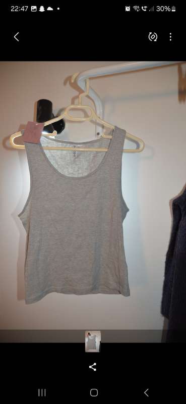 Tank croptop grey