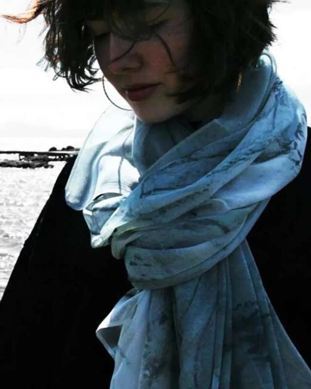 Aeterna 100% silki slæða