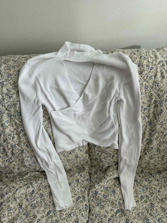 white long sleeve cardigan