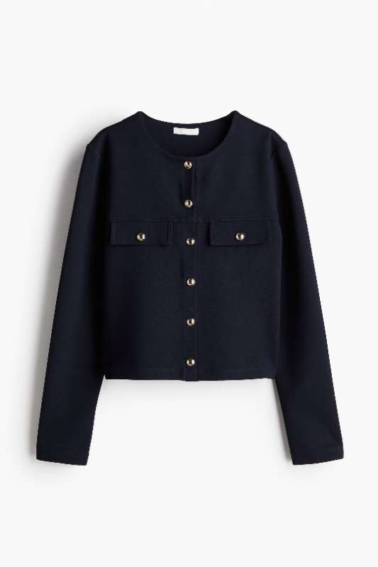 Ný H&M navy peysa gyllt