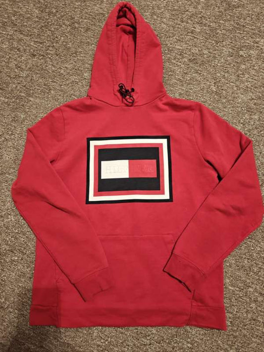 rauð hettupeysa T.Hilfiger