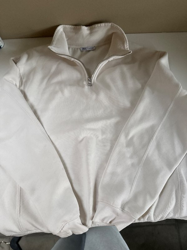 Zara quarter zip peysa