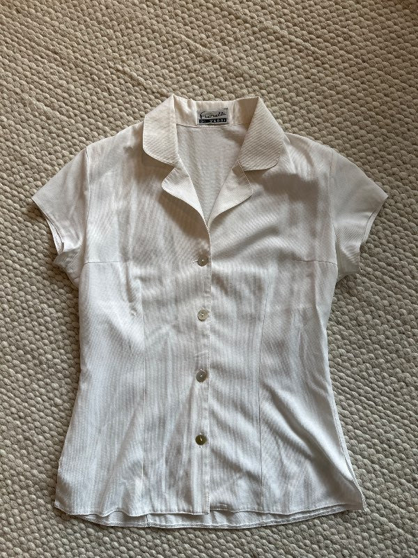 Hvít vintage  blússa