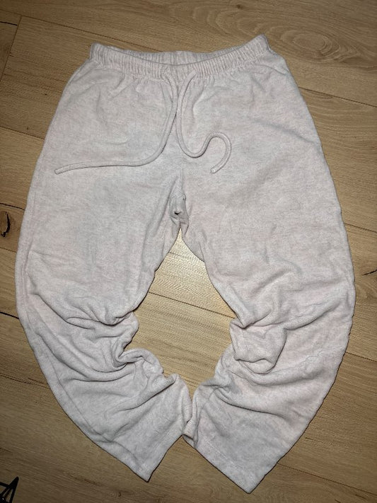 Hvítar mjúkar náttbuxur
