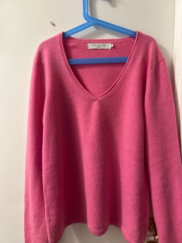 PURE CASHMERE pink sweater