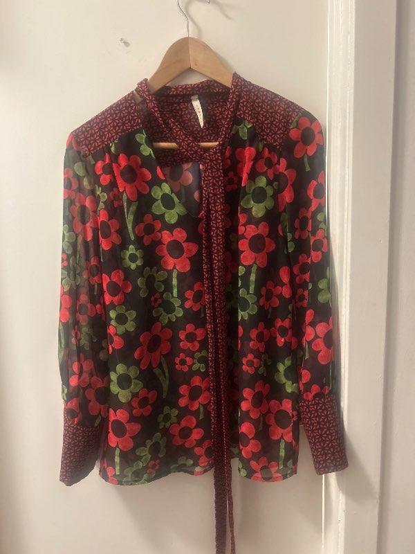 Lumina poppy blouse