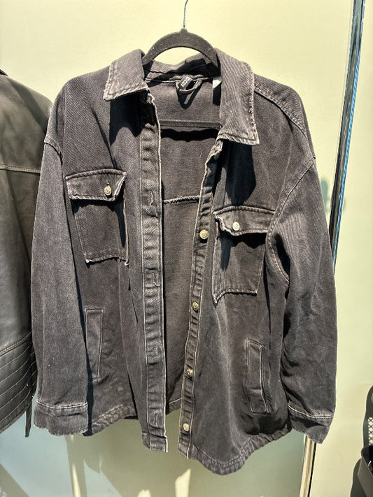 Svartur gallajakki H&M