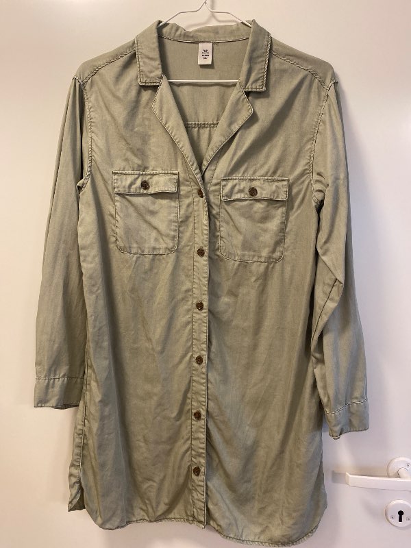 Græn Denim skyrta