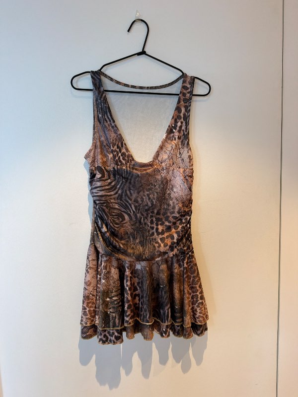Animal print kjóll