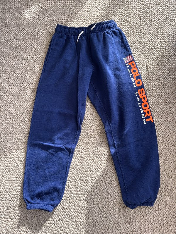 Bláar Polo joggingbuxur