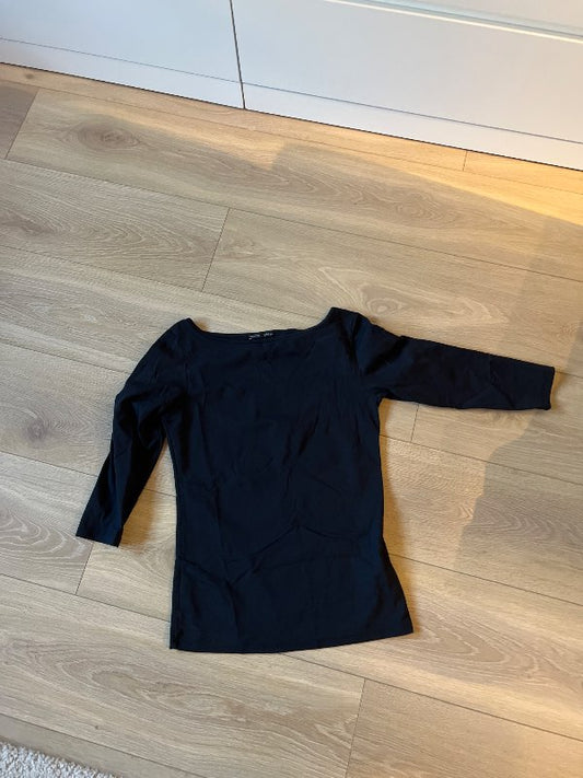 Zara svartur langermabolur