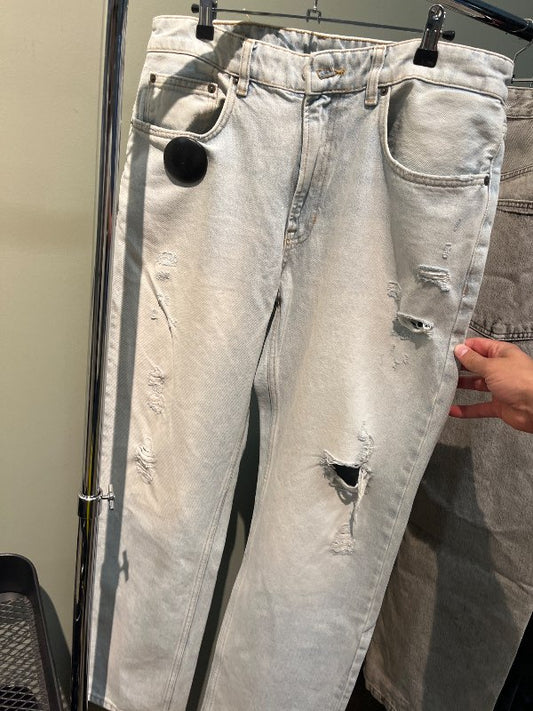 Zara gallabuxur ljósar