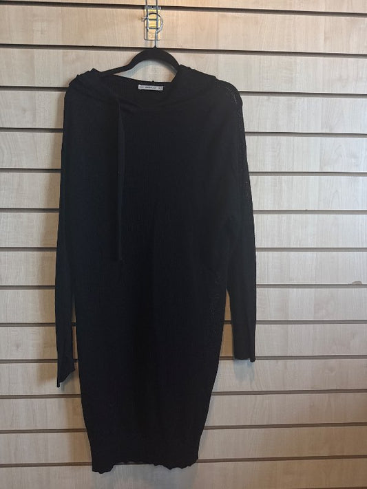 Zara knit kjóll m hettu