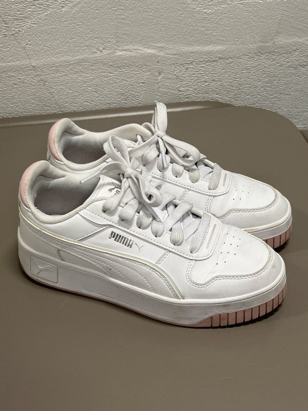 Puma strigaskór / hvítir & bleikir