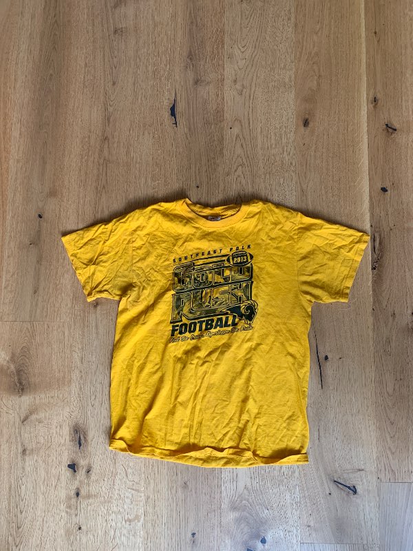 Yellow graphic tee