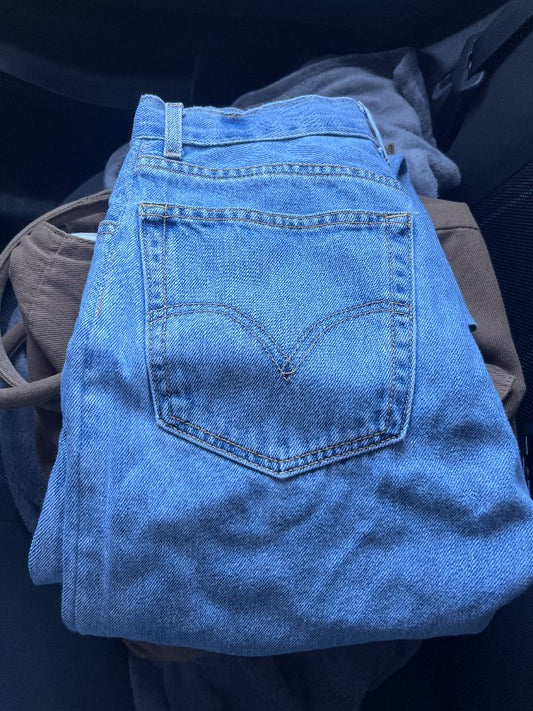 levis gallabuxur ljós blátt
