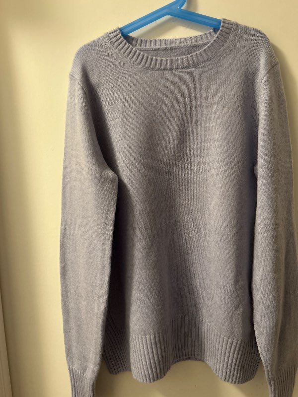 Baby blue 100% wool sweater