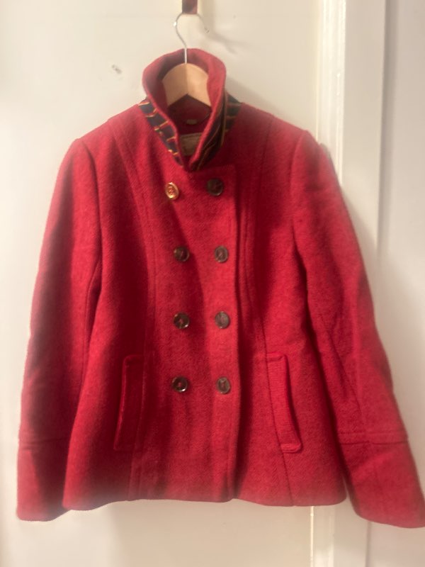 Joules 100% wool red tweed jacket