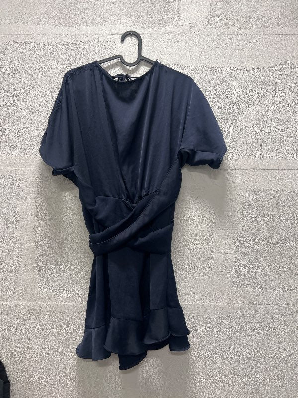Zara basic blár - stuttbuxnakjóll