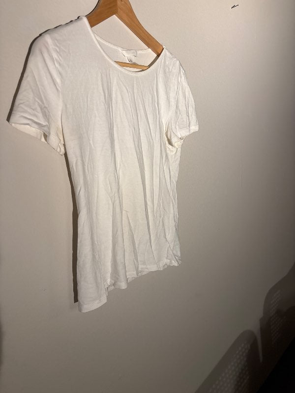 Hvítur stuttermabolur H&M