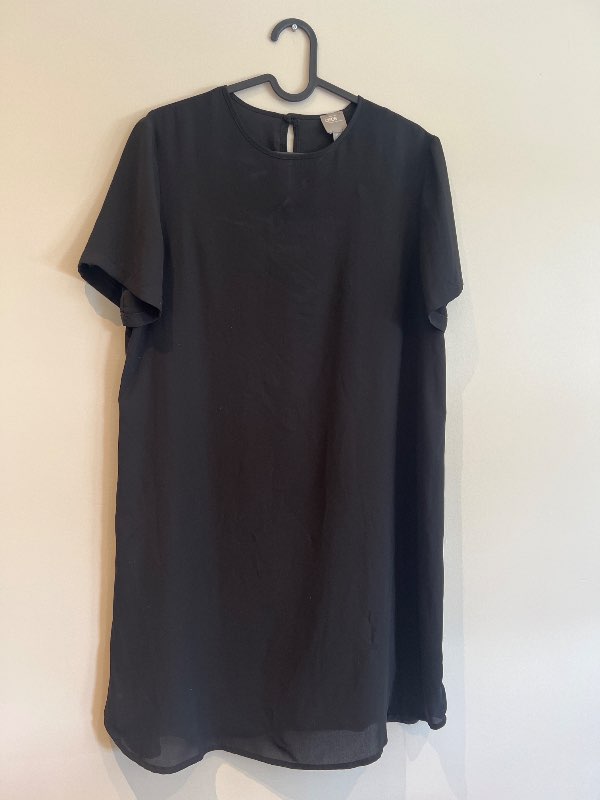 Asos svartur kjóll/undirkjóll