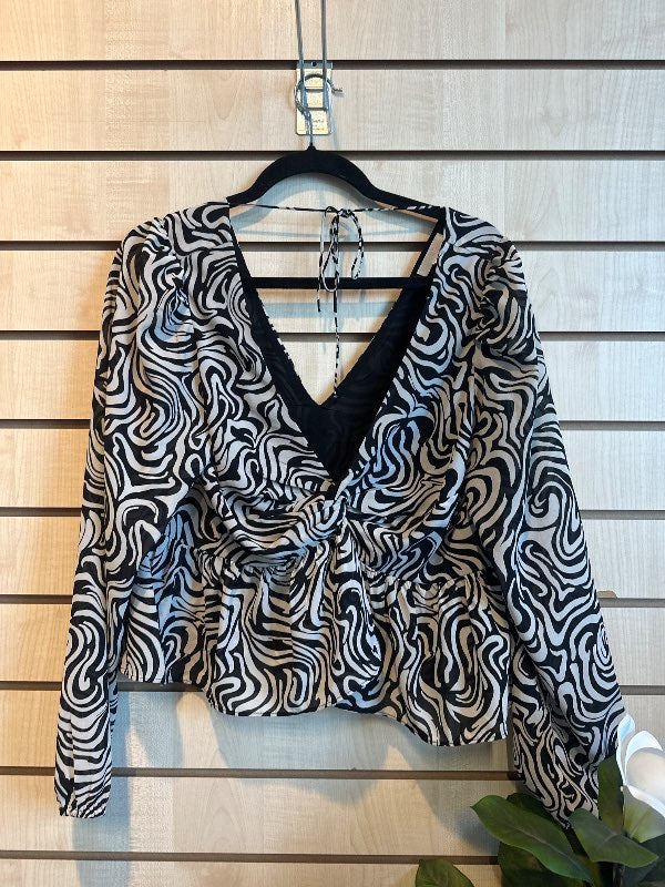 hm zebra blússa