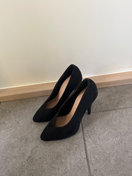 Svartir hælaskór newlook