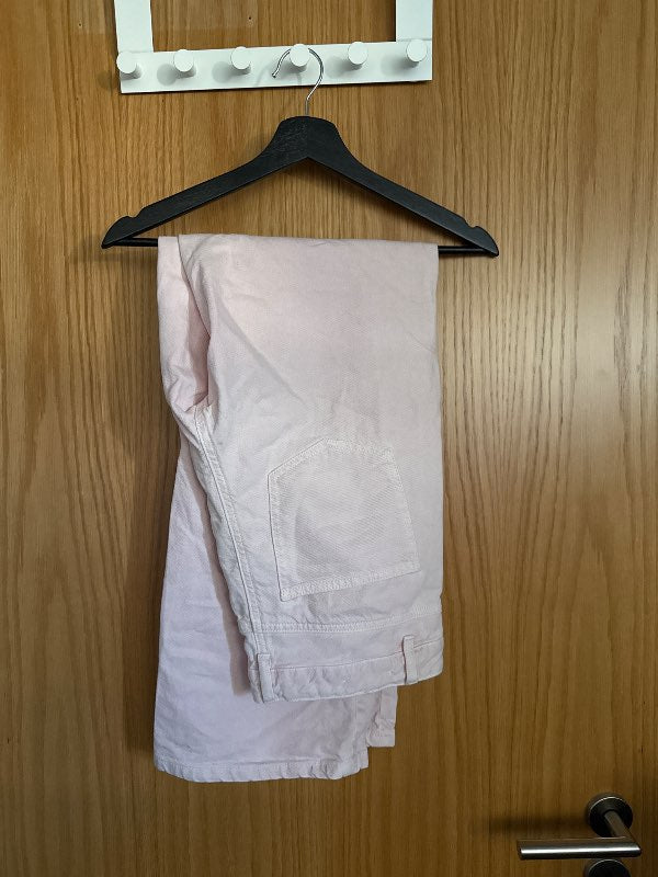 Ljós bleikar baggy gallabuxur