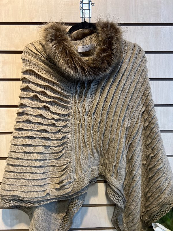 Cream Poncho