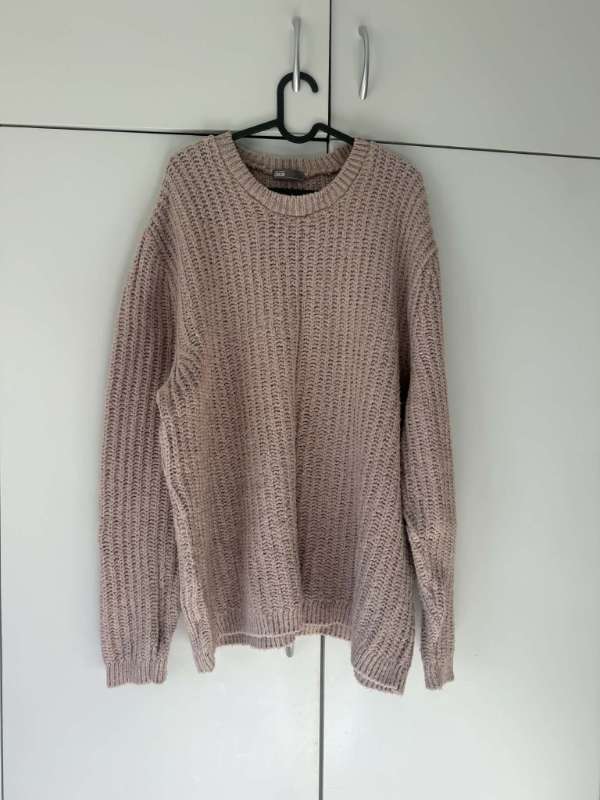 ASOS grófprjónuð peysa, ljósbleik