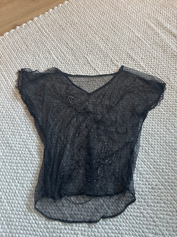 Vintage mesh blússa