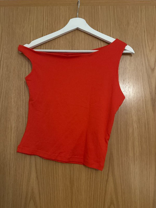 Rauður offshoulder djammbolur
