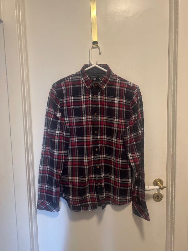 I solid check shirt