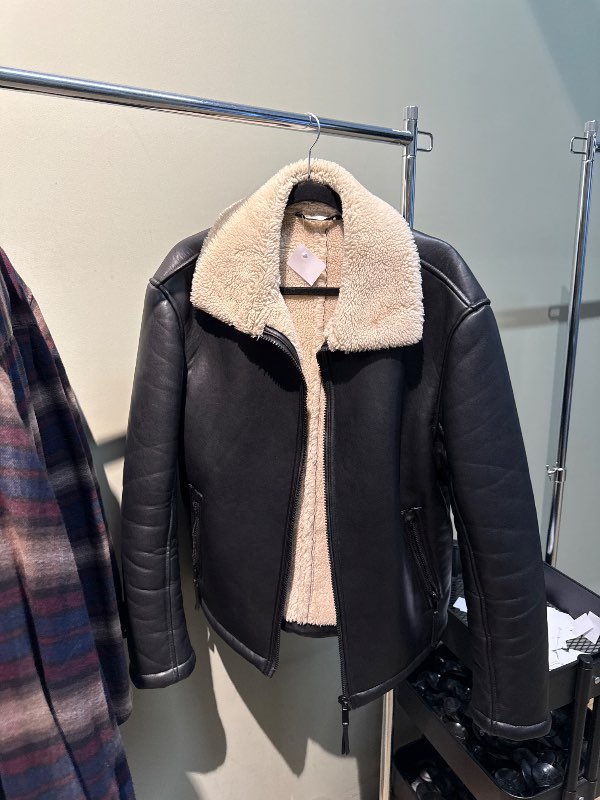 Zara pilot jakki leður L