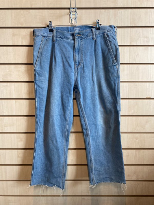 Carhartt bláar gallabuxur