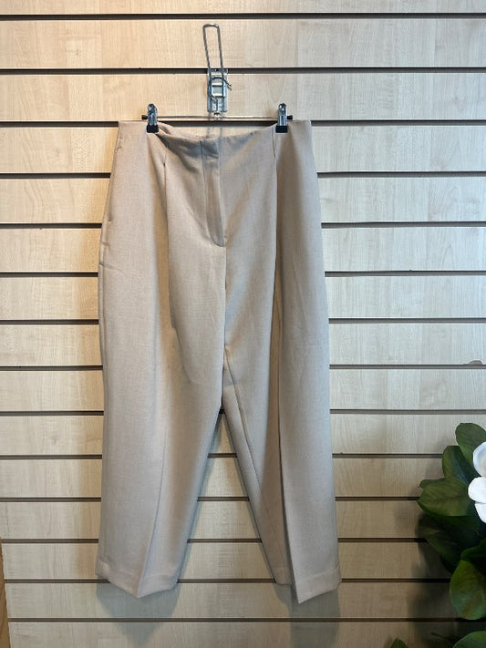 zara beige buxur