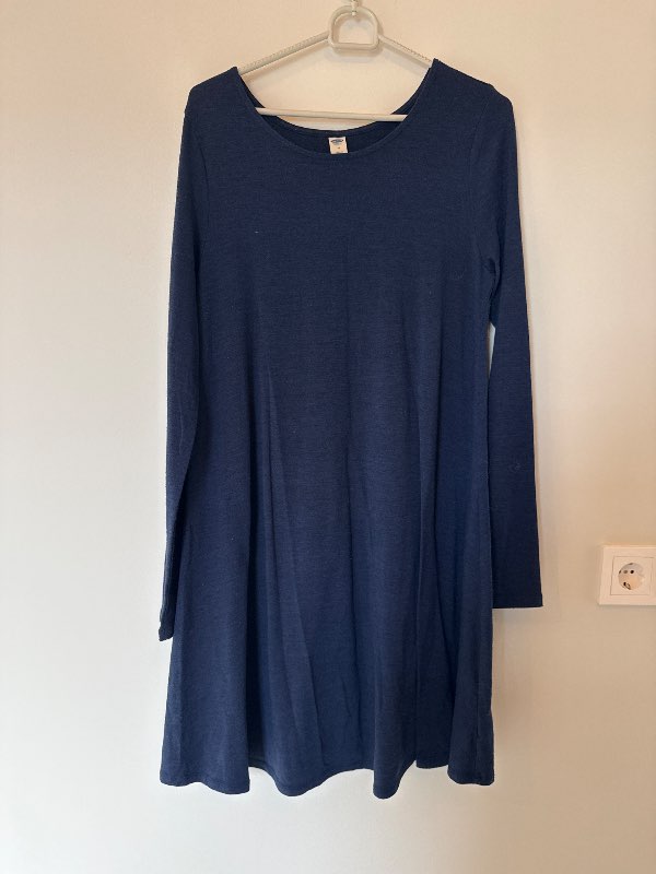 Old Navy blár síðerma kjóll
