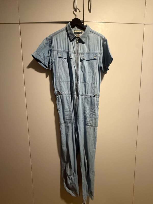 Denim samfestingur, ljósblár