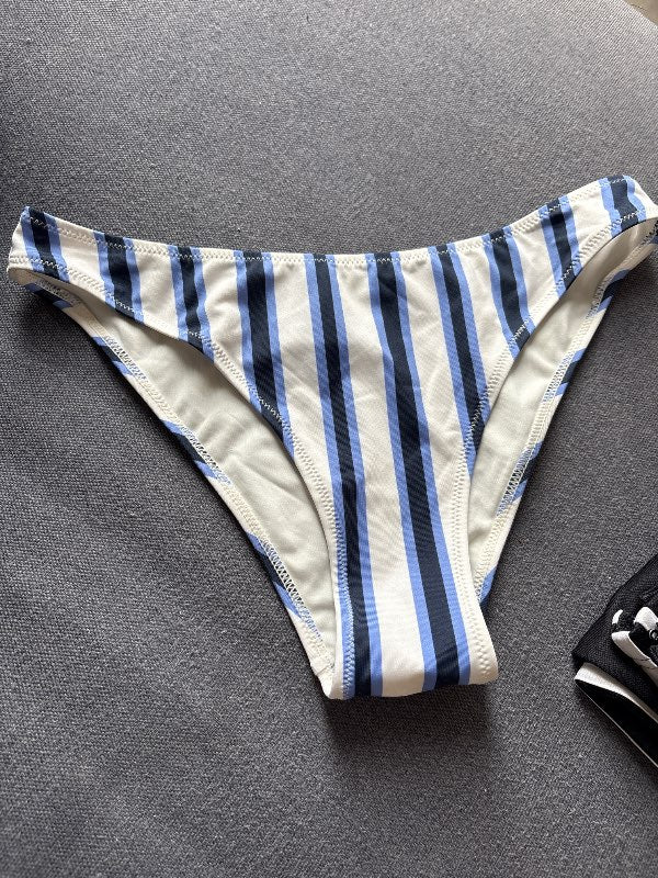 Bikiní blátt/hvítt