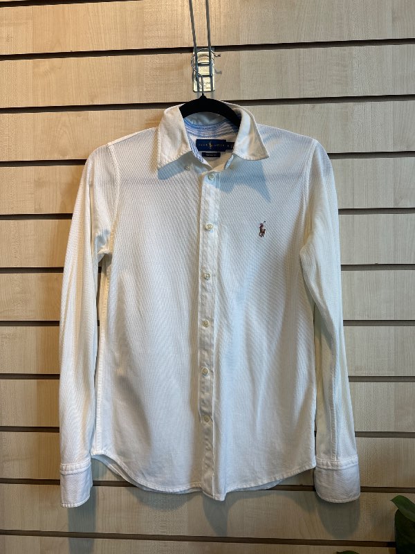 ralph lauren hvit skyrta