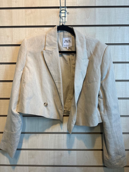 Zara stuttur beige blazer