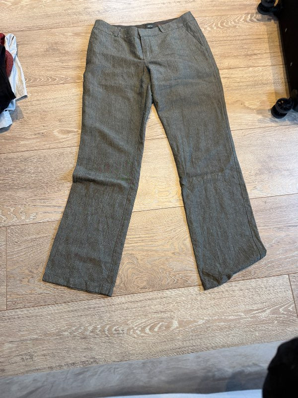 brúnar hör buxur