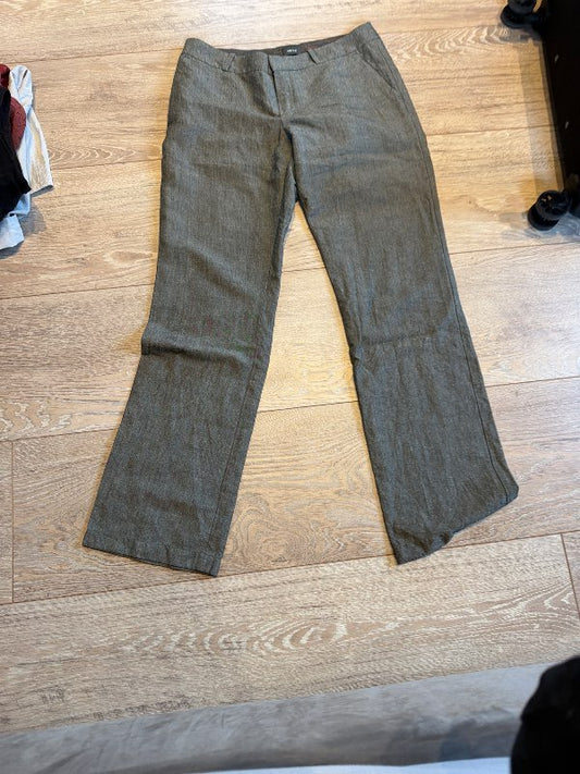 brúnar hör buxur