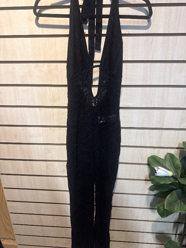 Jumpsuit black, Neck