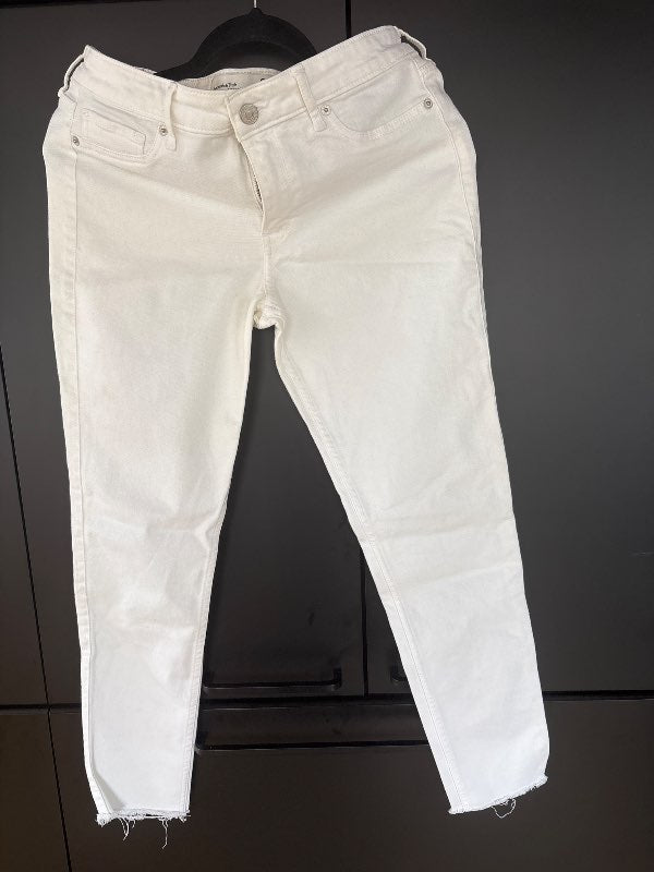 Abercrombie&Fitch hvítar gallabuxur