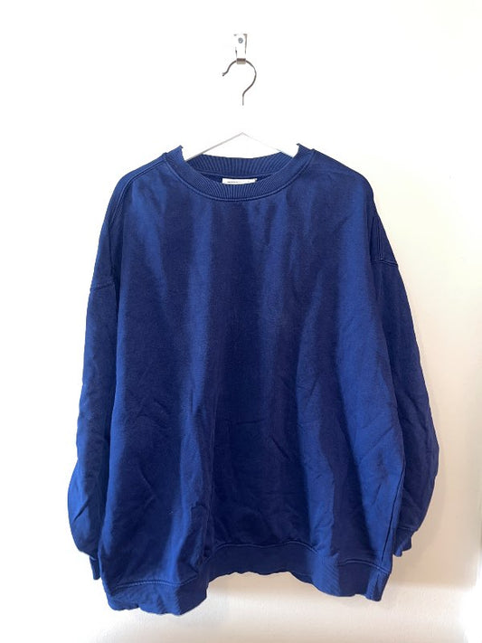 Peysa oversized Weekday dökkblá