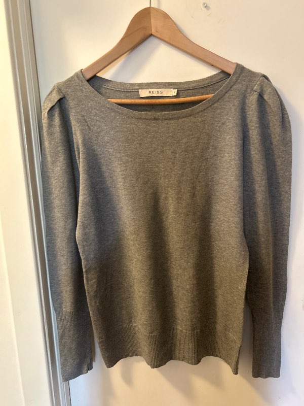 REISS grey cotton sweater